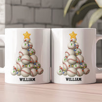 Ball Sport Lover Christmas Tree - Personalized Mug