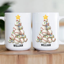 Ball Sport Lover Christmas Tree - Personalized Mug