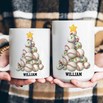 Ball Sport Lover Christmas Tree - Personalized Mug