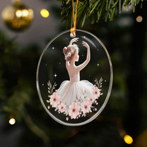 Ballerina Gift For Daughter Granddaughter - Glass Ornament