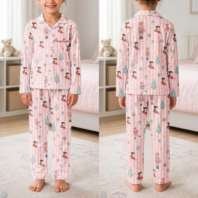 Ballerina Nutcracker Holiday Gift For Ballet Girl - Personalized Pajamas