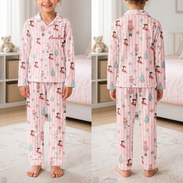 Ballerina-Nutcracker-Holiday-Gift-For-Ballet-Girl-Personalized-Pajamas-1
