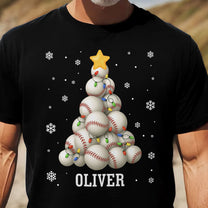 Baseball Christmas Tree - Personalized Shirt