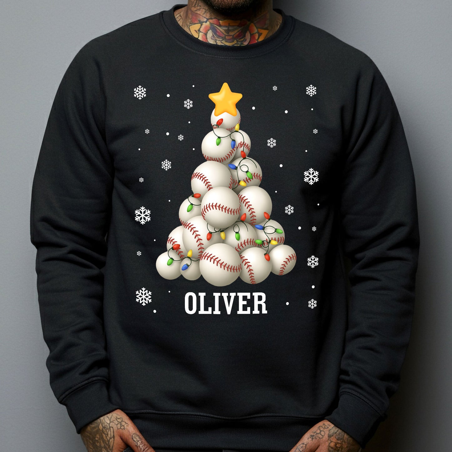 Baseball Christmas Tree - Personalized Shirt