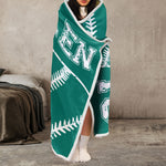 Baseball Custom Name Number - Personalized Wearable Blanket Hoodie