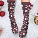 Baseball Custom Name, Number - Personalized Crew Socks