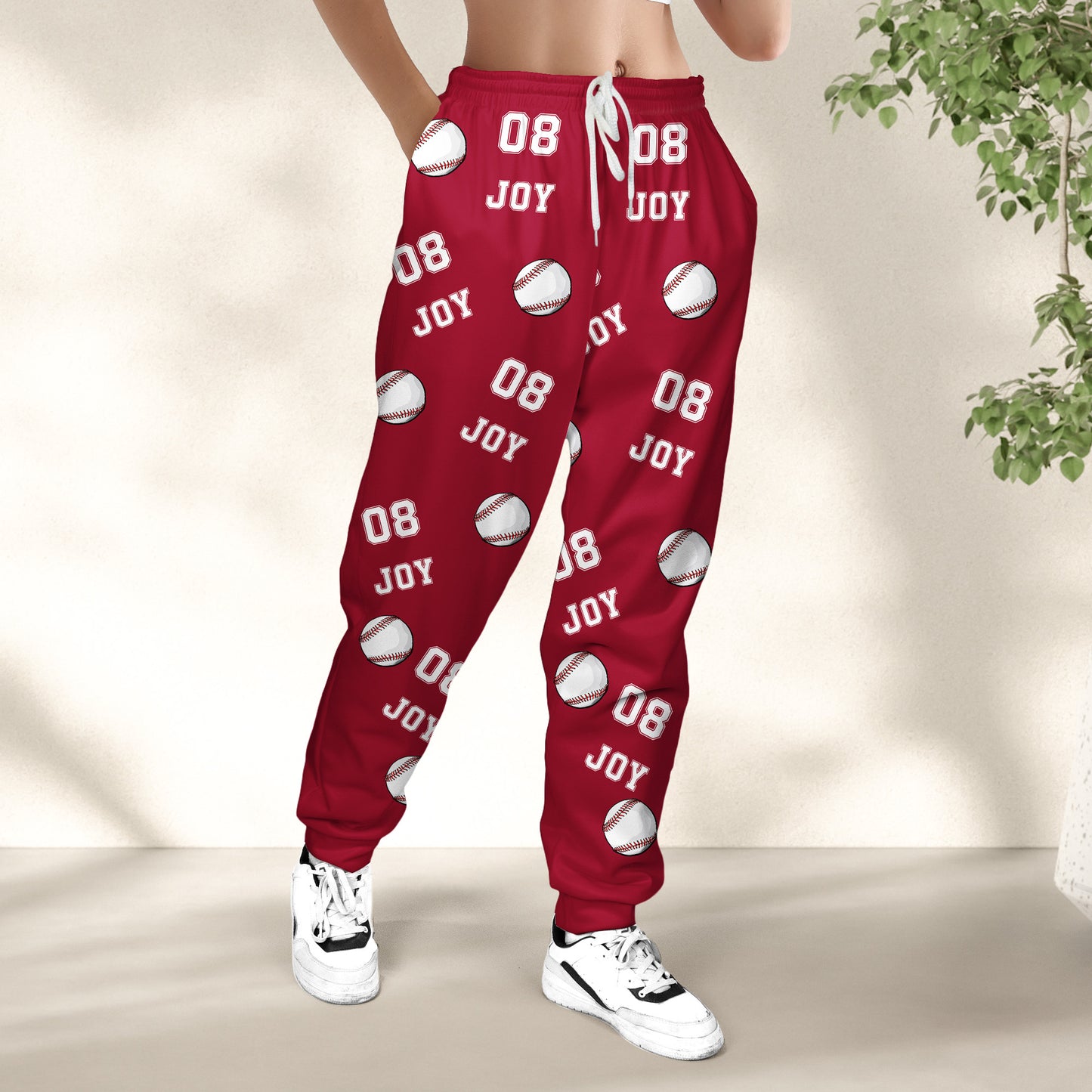 Baseball Custom Name, Number - Personalized Sweatpants