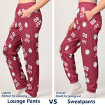 Baseball Custom Name, Number - Personalized Sweatpants - Lounge Pants With Pockets, Custom Pajama Pants, Jogger Sweatpants, Gift For Son, Gift for Him