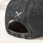 Baseball Dad - Personalized Distressed Denim Cap