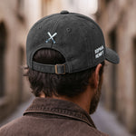 Baseball Dad - Personalized Distressed Denim Cap