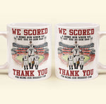 Baseball Dad We Scored A Home Run When We Got You - Personalized Mug