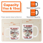 Baseball Dad We Scored A Home Run When We Got You - Personalized Mug