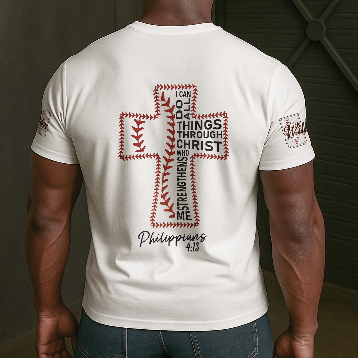 Baseball Lover, I Can Do All Things Through Christ - Personalized Shirt