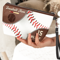 Baseball Mom - Personalized Cosmetic Bag