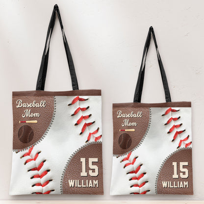 Baseball Mom - Personalized Tote Bag