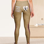 Baseball Player Wife Coach Funny Gift - Personalized Leggings
