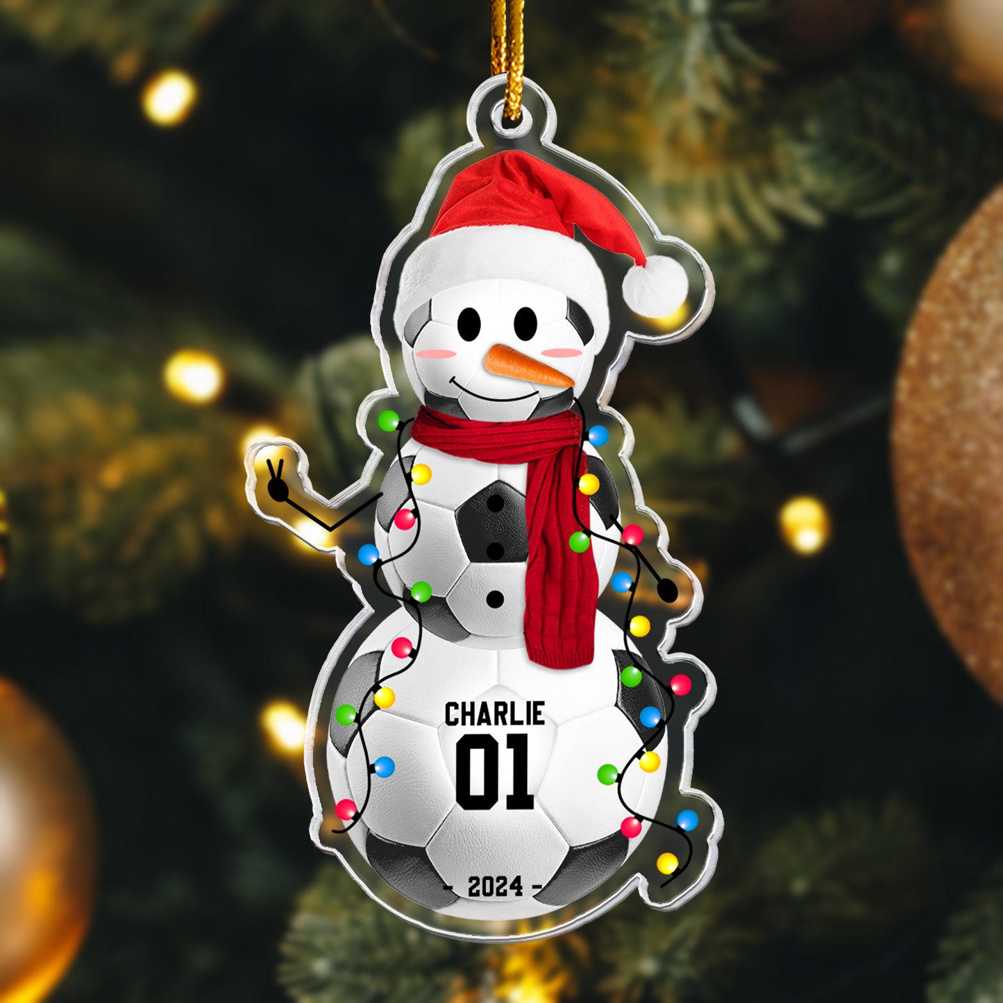 Baseball Snowman - Gifts For Players, Team, Boys - Personalized Acrylic Ornament