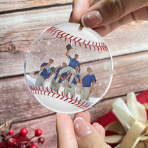 Baseball Team Christmas Ornament Gift For Baseball Lovers - Personalized Acrylic Photo Ornament