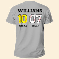 Baseball & Softball Numbers Family - Personalized Back Printed Shirt
