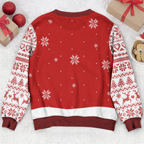 Baseball, Basketball, Football Snowman, Sport Snowman - Personalized Ugly Sweater