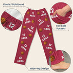 Basketball Custom Name, Number - Personalized Sweatpants - Lounge Pants With Pockets, Custom Pajama Pants, Jogger Sweatpants, Gift For Son, Gift for Him
