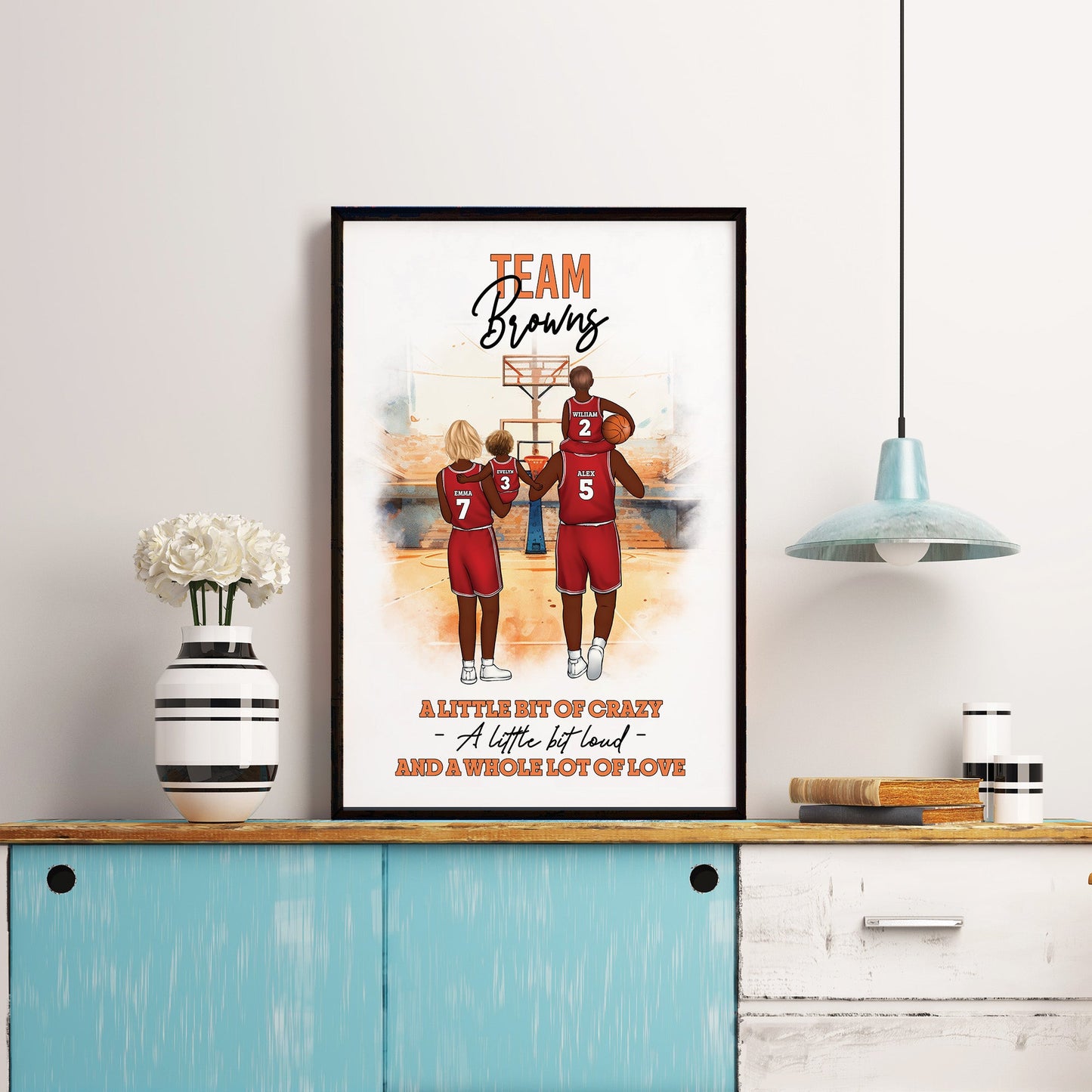 Basketball Family Team This Is Us - Personalized Poster