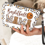 Basketball Mama Leopard Pattern - Personalized Cosmetic Bag