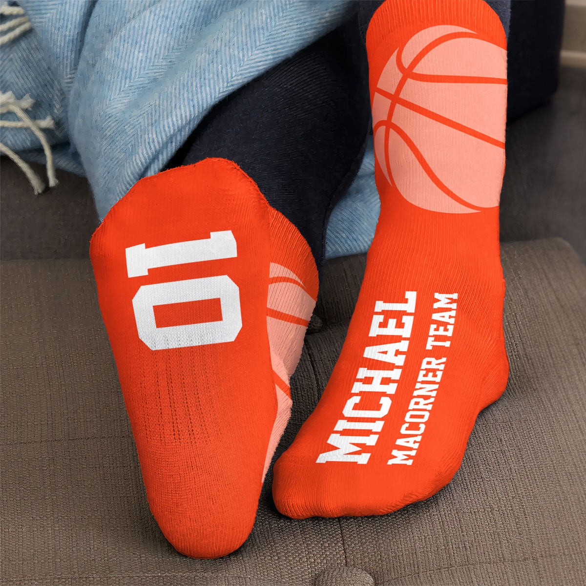 Basketball - Personalized Crew Socks