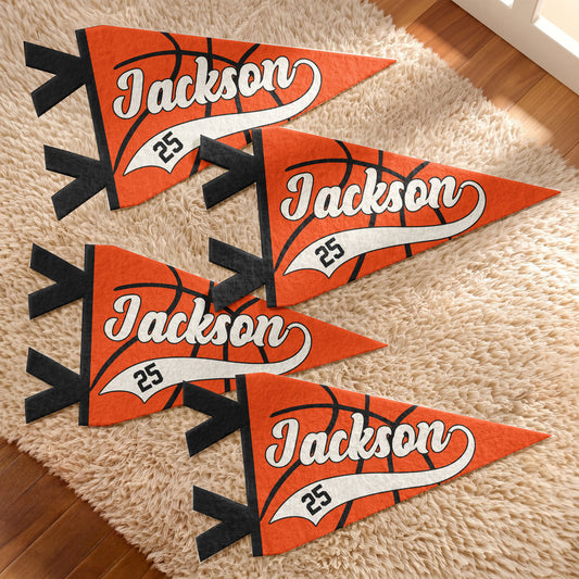 Basketball Player Custom Name And Number - Personalized Pennant 1