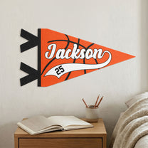 Basketball Player Custom Name And Number - Personalized Pennant 2