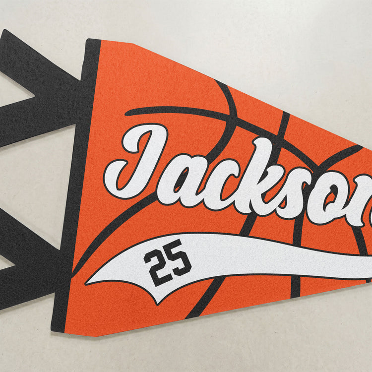 Basketball Player Custom Name And Number - Personalized Pennant 4