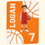 Basketball Player Gift - Personalized Blanket