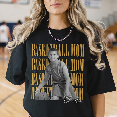 Basketball Mom Custom Photo - Personalized Shirt