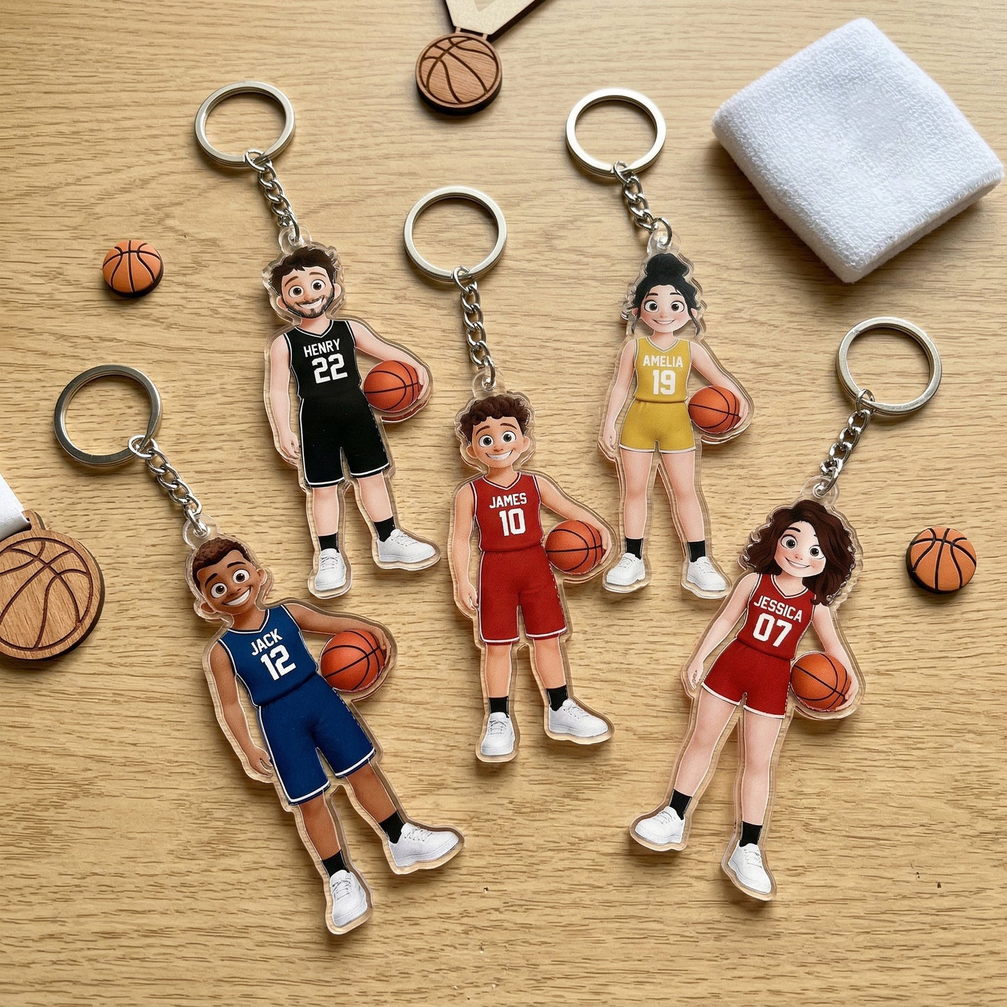 Basketball_Player_Gift_Personalized_Keychain_1