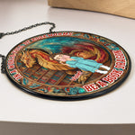 Be A Book Dragon - Personalized Stained Glass Window Hanging Suncatcher