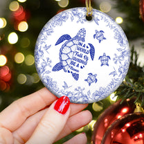 Be A Nana Turle Version Toile De Jouy - Personalized Ceramic Ornament