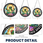 Be Mindful Of The Energy - Personalized Stained Glass Window Hanging Suncatcher
