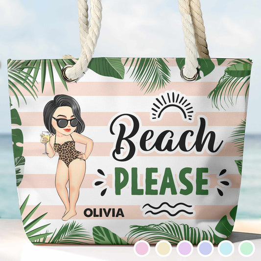 Beach Please - Personalized Beach Bag