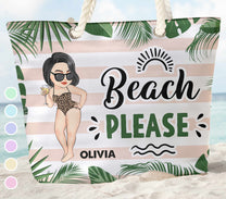 Beach Please - Personalized Beach Bag