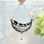 Bear Family - Personalized Acrylic Suncatcher With Crystal Ball Prism