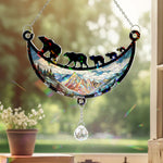 Bear Family - Personalized Acrylic Suncatcher With Crystal Ball Prism