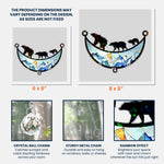 Bear Family - Personalized Acrylic Suncatcher With Crystal Ball Prism
