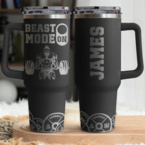 Beast Mode On - Personalized 40oz Tumbler