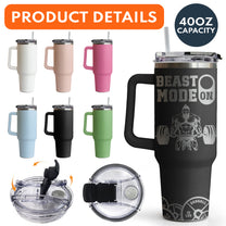 Beast Mode On - Personalized 40oz Tumbler