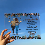 Because Of You I Laugh A Little Harder Friendship - Personalized Acrylic Plaque