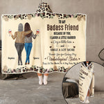 Because Of You, I Laugh A Little Harder - Personalized Wearable Blanket Hoodie