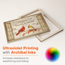 Because Someone We Love Is In Heaven Memorial Gift - Personalized Poster/Canvas