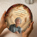 Because Someone We Love Is In Heaven - Personalized Photo Ceramic Plate