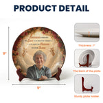 Because Someone We Love Is In Heaven - Personalized Photo Ceramic Plate