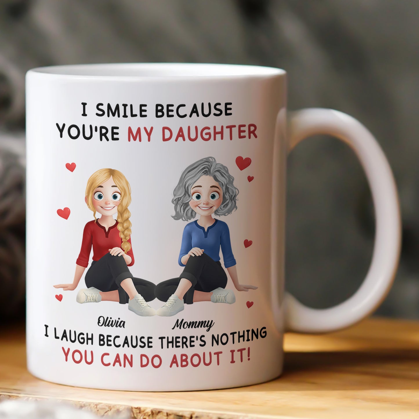 Because You're My Daughter - Personalized Mug